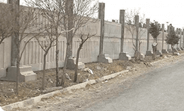 دیوارهای دو طرف نمای کرکره